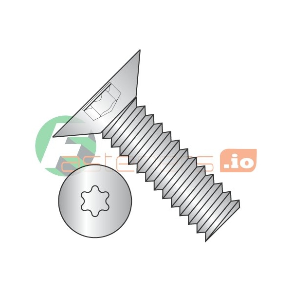 Newport Fasteners #6-32 x 1/4 in Torx Flat Machine Screw, Plain 18-8 Stainless Steel, 5000 PK 385068 - main